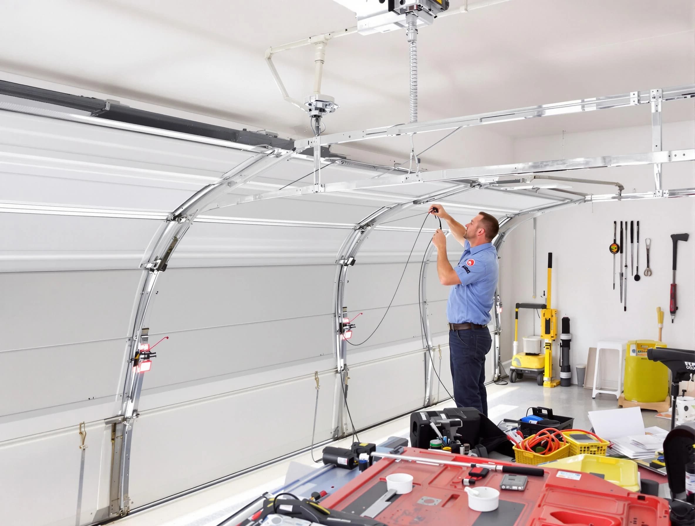 Garage door cable repair service by Chelmsford Garage Door Repair in Chelmsford
