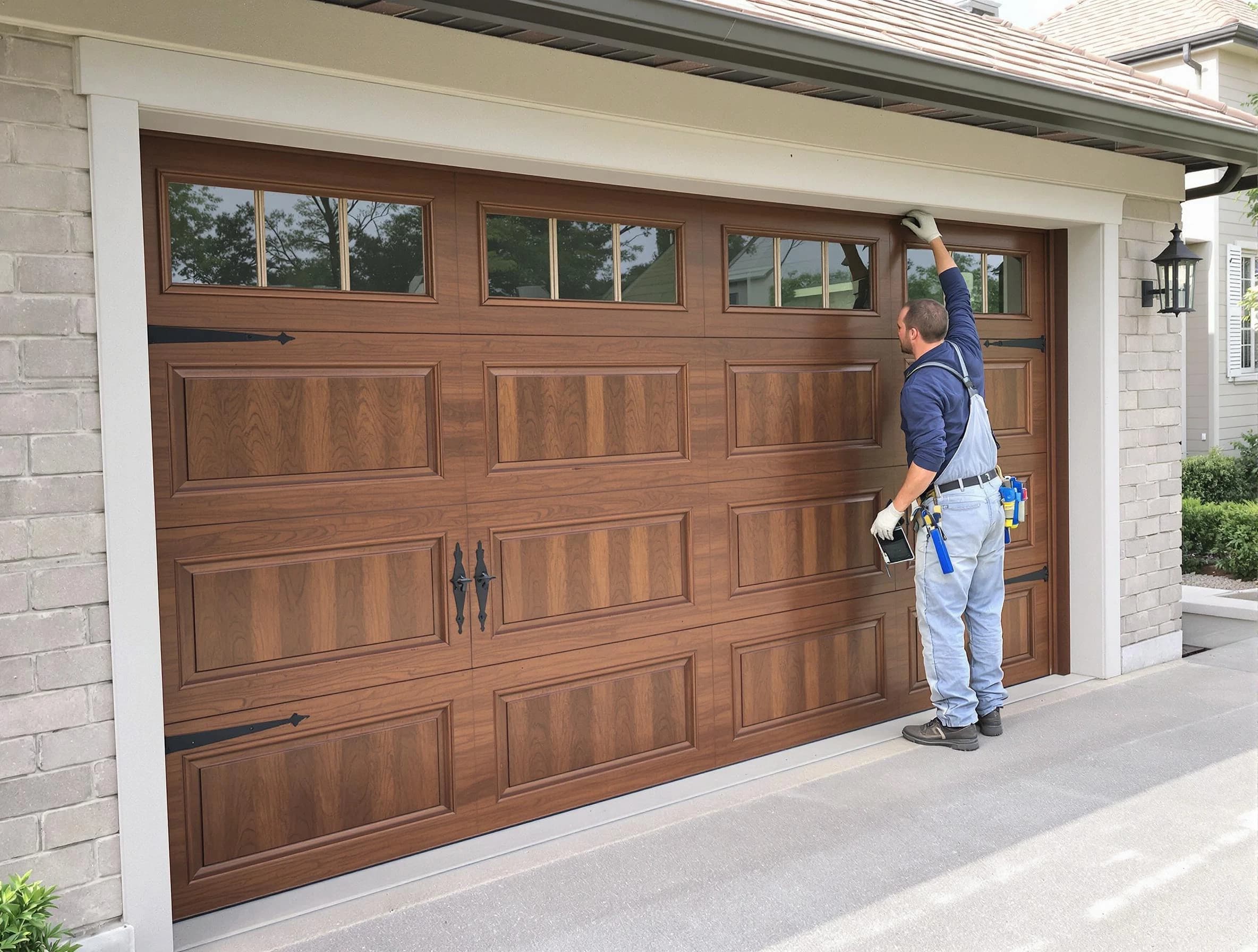 Custom garage door showcase by Chelmsford Garage Door Repair in Chelmsford