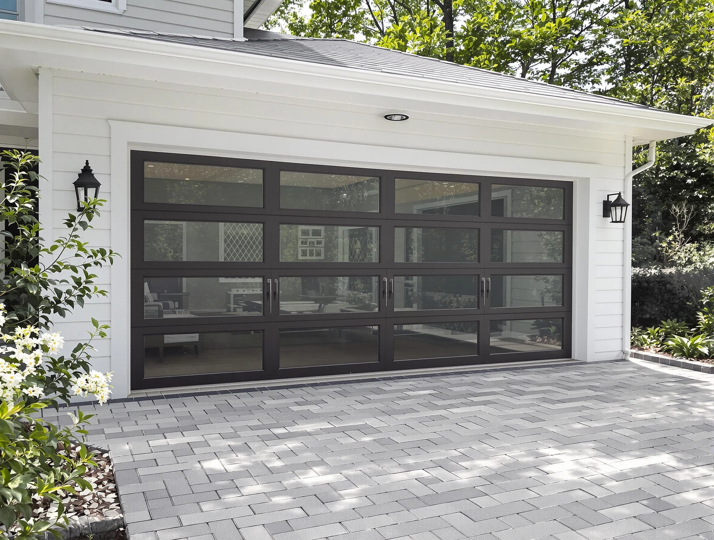 Chelmsford Garage Door Repair design specialist presenting custom garage door options to Chelmsford homeowner