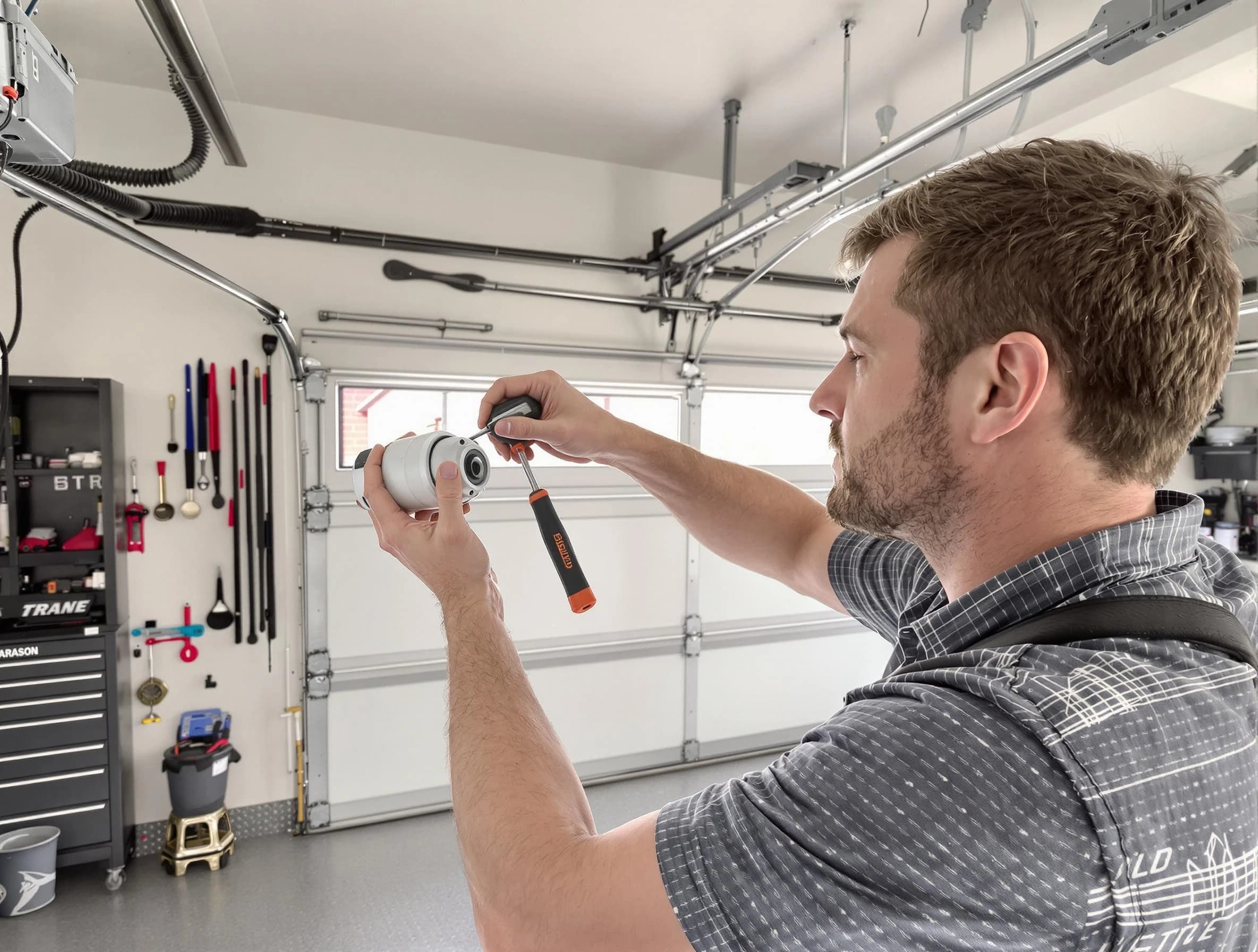 Garage door opener repair service by Chelmsford Garage Door Repair in Chelmsford