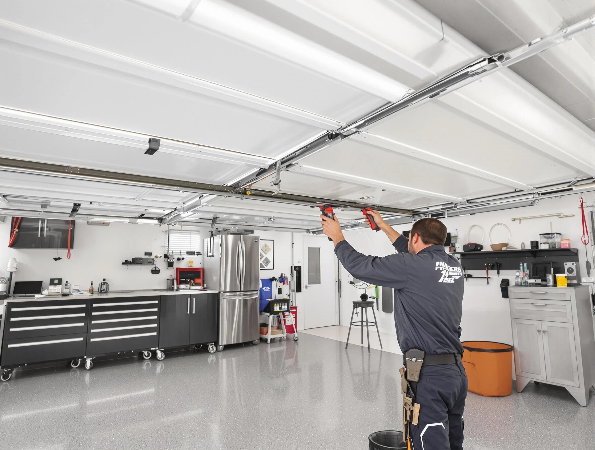 Overhead garage door repair service by Chelmsford Garage Door Repair in Chelmsford