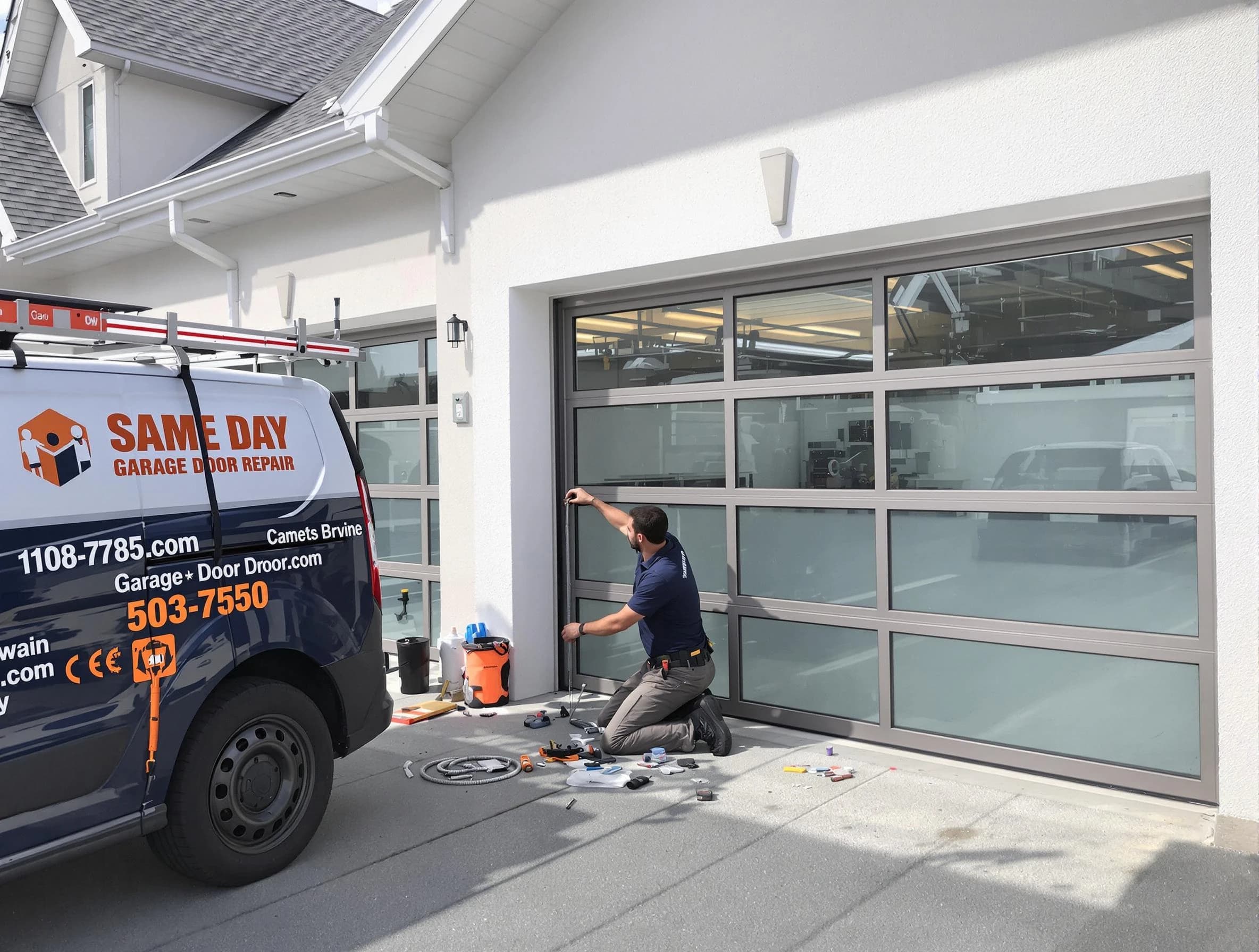 Same-day garage door repair service by Chelmsford Garage Door Repair in Chelmsford