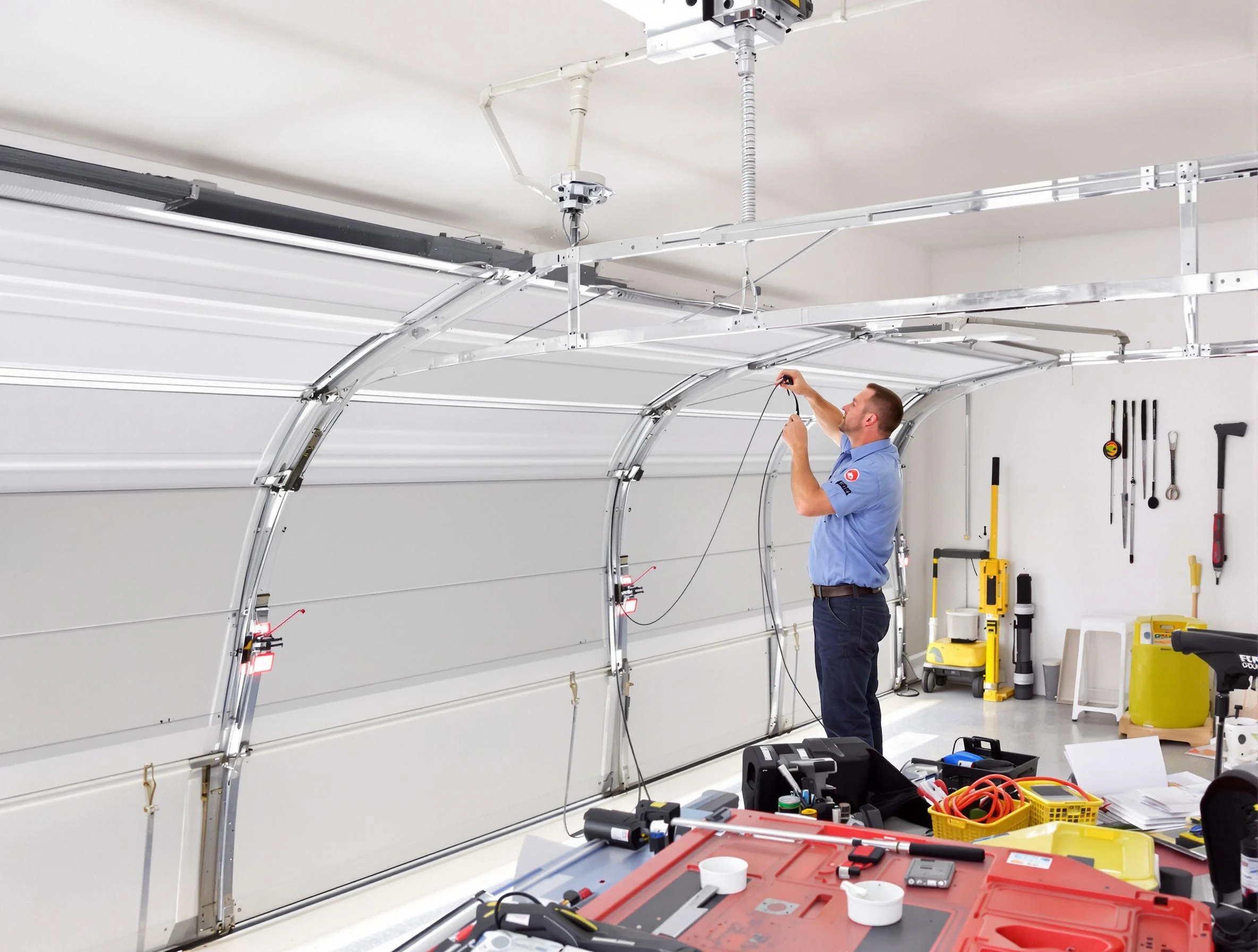 Garage door cable repair service by Chelmsford Garage Door Repair in Chelmsford