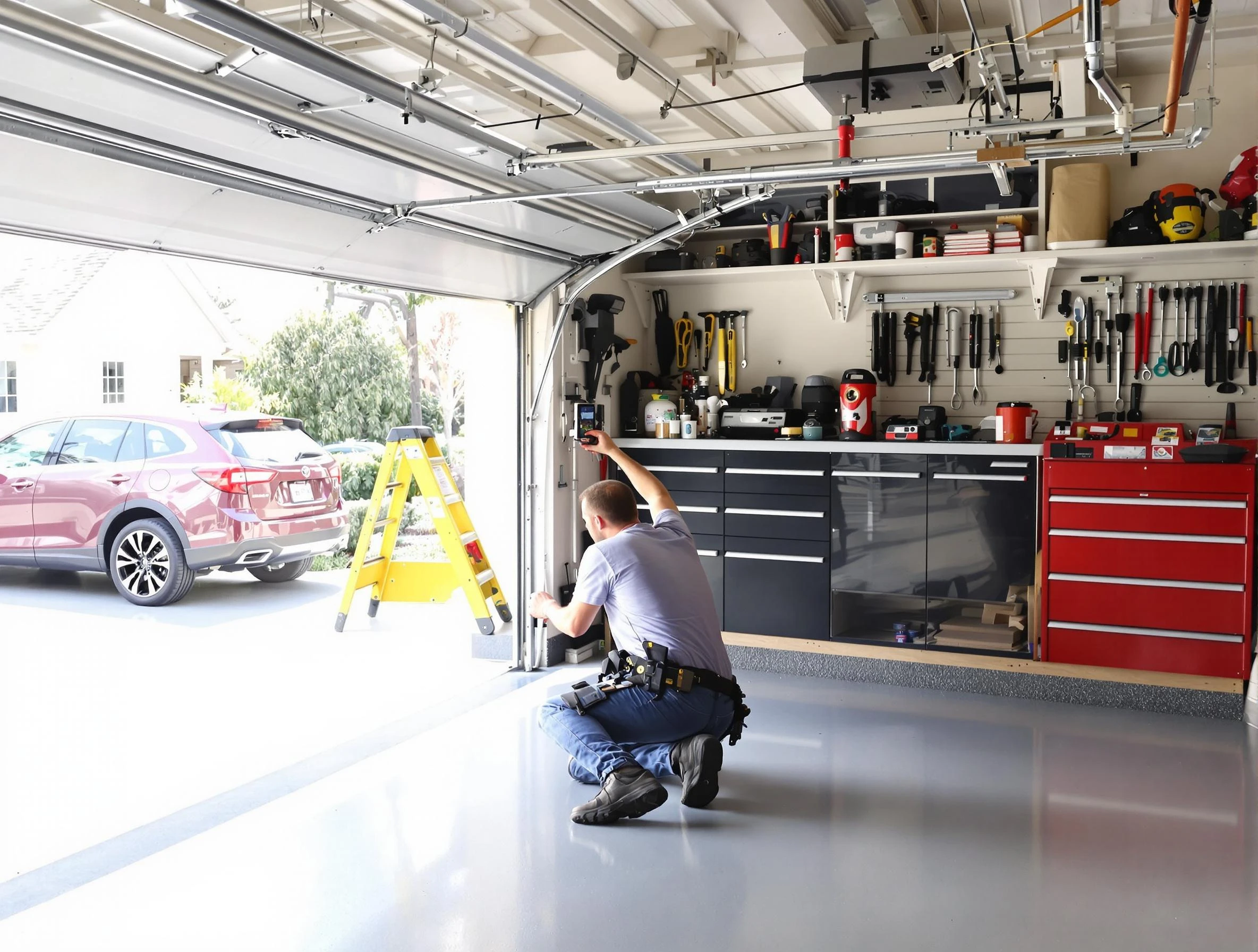 Local garage door repair service by Chelmsford Garage Door Repair in Chelmsford